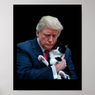 Poster Trump 2024 Cat Mega Funny Trump Cat