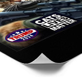 Poster Trump 2024 Cats vit un problème (Coin)