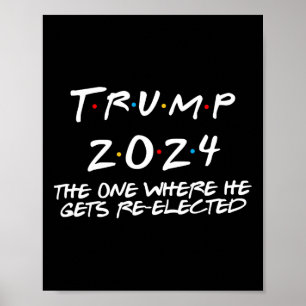 Poster Trump 2024, Celui Où Il Est Réélu