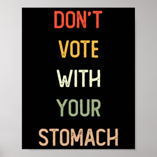 Poster Trump 2024 Donald Trump Vance Ne votez pas avec vo