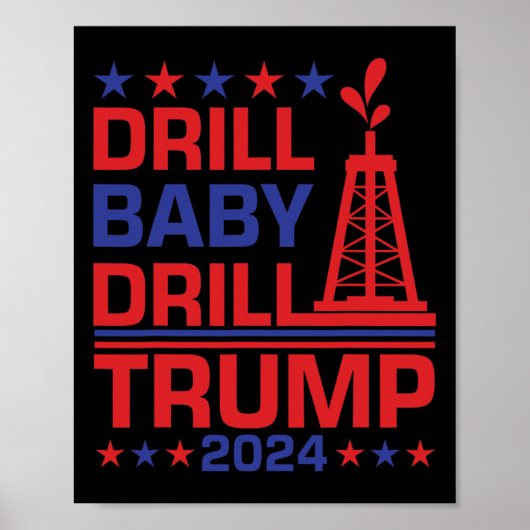 Poster Trump 2024 Drill By3  (Devant)