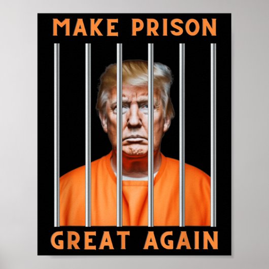 Poster Trump 2024 En Prison (Devant)
