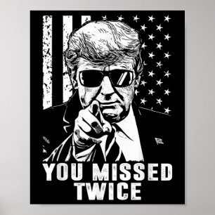Poster Trump 2024 : le drapeau américain vous a manqué de
