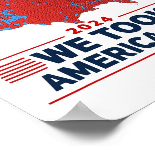 Poster Trump 2024 Nous Avons Retiré Les Résultats Élector (Coin)