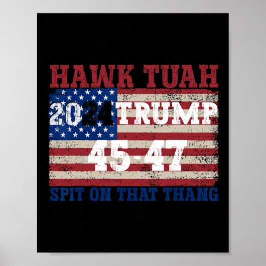 Poster Trump 2024, Parodie De L'Élection De Thang (Devant)