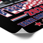 Poster Trump 2024 : Reprendre l'Amérique (Coin)