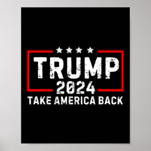Poster Trump 2024 - Retour des élections américaines - re