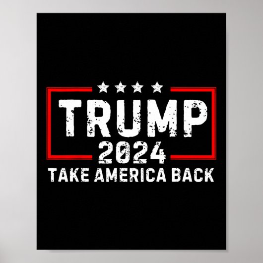 Poster Trump 2024 - Retour des élections américaines - re (Devant)