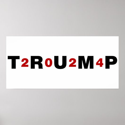 Poster Trump 2024 Rouge (Devant)