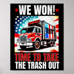Poster Trump 2025 Nous avons gagné Victoire Victoire Inve