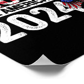 Poster Trump 2025 : un drapeau pour l'Amérique 4 juillet  (Coin)