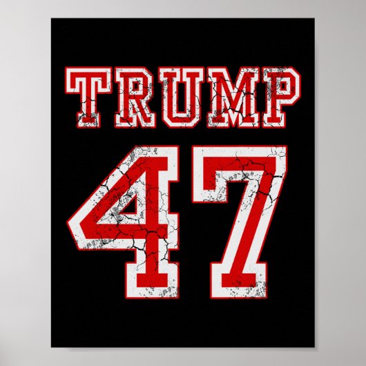Poster Trump 47 Élections Républicaines Conservatrices 20 (Devant)