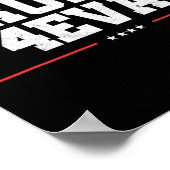 Poster Trump 4eva ! Cadeau drôle pro Trump (Coin)