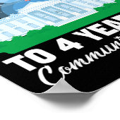 Poster Trump À 4 Ans De Service Communautaire 3 (Coin)