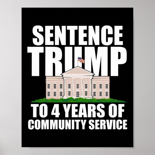 Poster Trump À 4 Ans De Service Communautaire 7 (Devant)