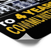 Poster Trump À 4 Ans De Service Communautaire 8 (Coin)