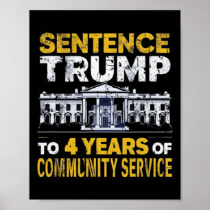 Poster Trump À 4 Ans De Service Communautaire 8