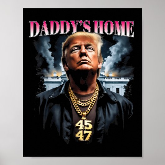 Poster Trump à la maison de papa (Devant)