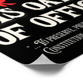 Poster Trump A Oublié Le Serment D'Office A Promis La Con (Coin)