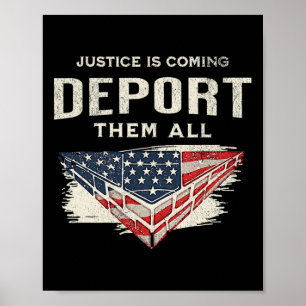 Poster Trump A Remporté En 2024 La Justice Va Les Déporte