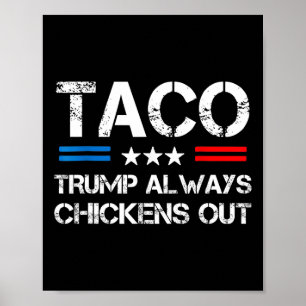 Poster Trump abandonne toujours le commerce des tacos Mèm