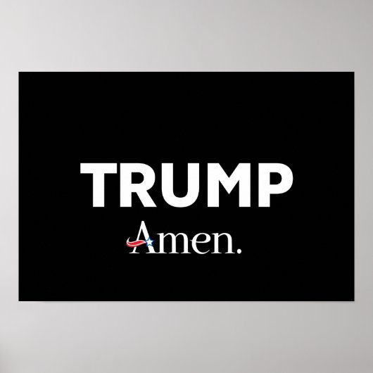 Poster Trump Amen (Devant)