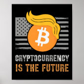 Poster Trump America Crypto Sarcastique est la plaisanter (Devant)