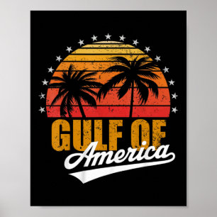 Poster Trump américain du Golfe Mexique-Amérique