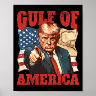 Poster Trump Amérique du Golfe Mexique Président Trump 20