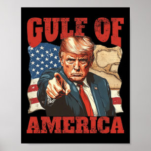 Poster Trump Amérique du Golfe Mexique Président Trump 4