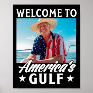 Poster Trump Amérique du Golfe Mexique président Trump So