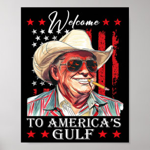 Poster Trump Amérique du Golfe Mexique président Trump So
