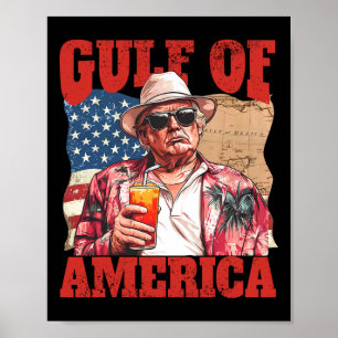 Poster Trump Amérique du Golfe Mexique président Trump So