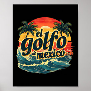 Poster Trump Amériques Golfe Mexique El Golfo De Mexique
