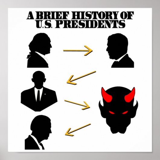 Poster Trump As Devil : Une Brève Histoire Des Présidents (Devant)