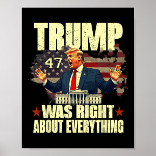 Poster Trump avait raison sur tout