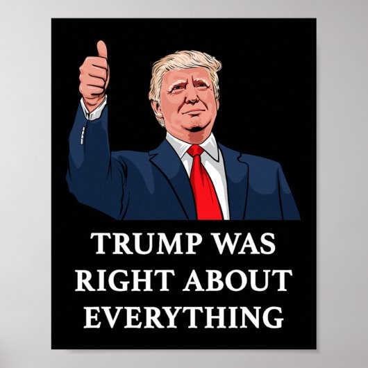 Poster Trump avait raison sur tout 10 (Devant)