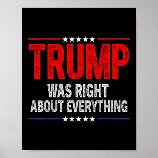 Poster Trump avait raison sur tout ce qui est drôle améri (Devant)