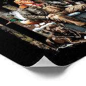 Poster Trump avec canard canard sauvagine chasse Camo Pré (Coin)