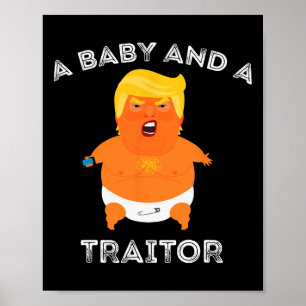 Poster Trump Baby Et Un Mème De Traître Drôle
