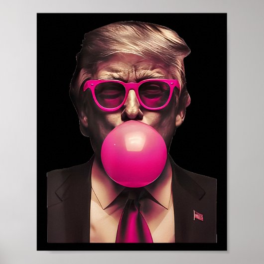Poster Trump Bubble Gum Rose 2  (Devant)