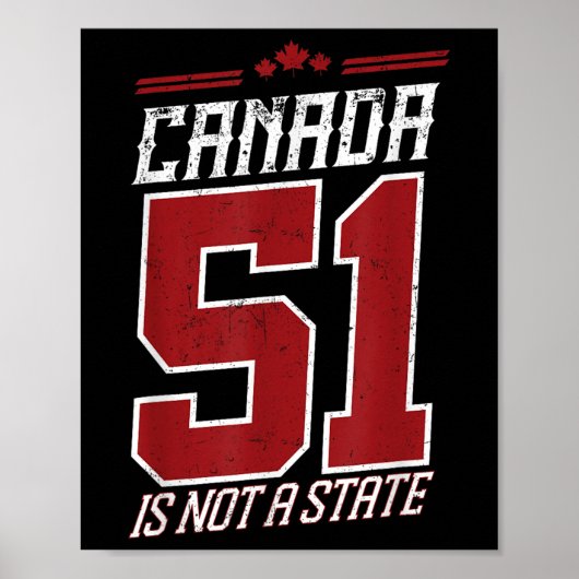 Poster Trump Canada n'est pas à vendre 1867 Le Canada n'e (Devant)