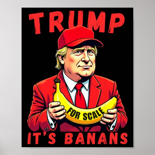 Poster Trump C'est la banane (pour l'échelle) (Devant)