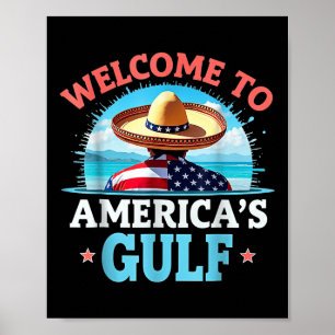 Poster Trump Chemise Golfe Des États-Unis Amérique Chemis