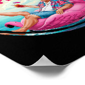 Poster Trump Chillin Comme Un Felon Summer Retro Pool Flo (Coin)