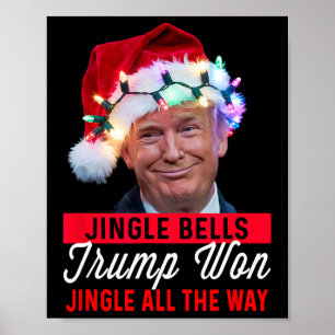 Poster Trump Christmas Shirt Jingle Bells Funny Trump Won