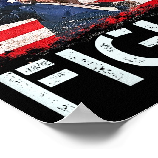 Poster Trump Combat Combattre Les Signaux Trump Aux Améri (Coin)