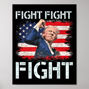 Poster Trump Combat Combattre Les Signaux Trump Aux Améri