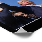 Poster Trump combat la Pennsylvanie en tirant en action (Coin)
