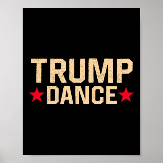 Poster Trump Dance 2024 Qr 4547 Funny Trump Dancing Code (Devant)